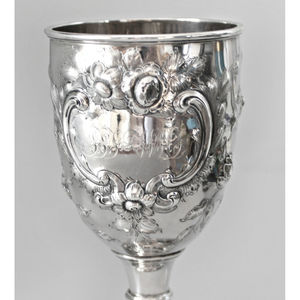 แก้วไวน์โลหะทำด้วยมือสีเงินและสีทองพร้อมขัดเงาอย่างดีเหมาะสำหรับอุปกรณ์บาร์ - Product Image 4