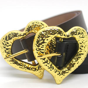 เข็มขัดคาดเอวหนัง PU สำหรับผู้หญิงแนวย้อนยุควินเทจหัวเข็มขัดอัลลอยสุดหรูอุปกรณ์ตกแต่งแฟชั่น - Product Image 5