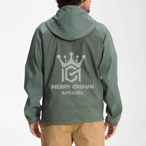 Chaqueta cortavientos de calidad superior personalizable mejor diseño con capucha cuello chaqueta cortavientos personalizado OEM al por mayor - Product Image 2