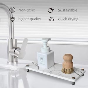 Ensemble de plateaux de salle de bain élégant en résine Solution d'organisation élégante pour les essentiels de l'heure du bain Articles de toilette fonctionnels Articles de toilette - Product Image 2