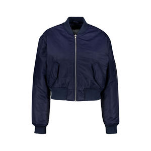 Blouson aviateur pour femme, logo personnalisé, OEM, léger, coupe-vent, fermeture éclair, mode décontractée, streetwear, vêtements d'extérieur, vente en gros d'usine - Product Image 1