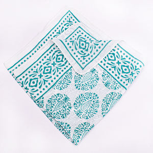 ผ้าพันคอผ้าฝ้ายพิมพ์ลายดอกไม้คุณภาพพรีเมียม ผ้าพันคอทรงสี่เหลี่ยม แฟชั่นสำหรับทุกเพศ ใช้พันศีรษะ ผ้าคลุมหน้า  รับออกแบบลายตามสั่ง - Product Image 2