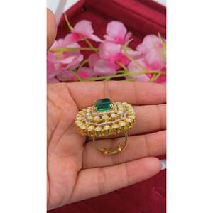 925 <b>Sterling</b> <b>Silver</b> Designer Green Zircon Statement <b>Ring</b> for <b>Men</b> Boho Oval Cut Gemstone <b>Ring</b> - Product Image 4