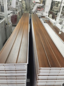 Tấm trần PVC hiện đại cho nội thất khách sạn, tấm tường chống thấm 2 rãnh, mẫu mới, trang trí phòng khách - Product Image 3