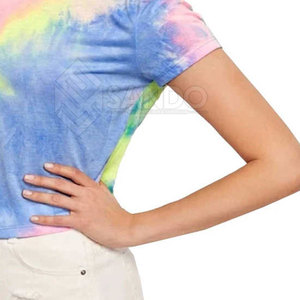 Camiseta informal de verano para mujer de calidad superior Material ligero duradero Tie Dye Design - Product Image 5