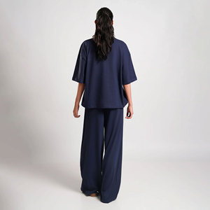 Pijama de Manga Larga para Mujer, Color Personalizado, Cintura Alta, Algodón y Poliéster para Invierno, Servicio OEM, Superventas - Product Image 2