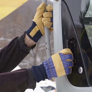 Guantes de Trabajo Industriales de Cuero, Cuero de Vaca y Algodón, Cómodos, Personalizables, Guantes de Seguridad Profesionales - Product Image 4