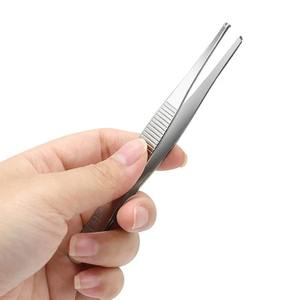 Pinzas Quirúrgicas Rectas Profesionales, Pinzas de Pulgar para Tejidos, Acero Inoxidable, Manuales, Certificadas por la CE, para Cirugía General - Product Image 6