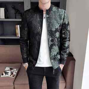 2025 printemps Bomber collège Baseball veste pour hommes coupe ajustée vestes manteau Masculina noir vert Baseball uniforme pilote veste - Product Image 5