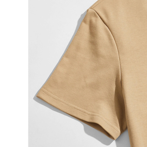 Conjunto de Top y pantalones cortos para hombre, camiseta lisa - Product Image 3