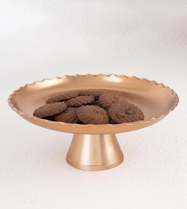 Soporte de pastel redondo de Metal sólido de alta calidad, diseño decorativo de color cobre para decoración de fiesta de hogar y cumpleaños para uso en el hogar y fiesta - Product Image 3