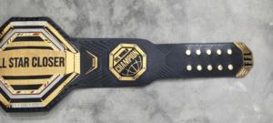 เข็มขัดแชมป์มวยปล้ำเฮฟวี่เวทแบบสั่งทำเข็มขัดหนังแท้นิ่ม4มม. เข็มขัดศิลปะการต่อสู้เฉพาะบุคคล - Product Image 4