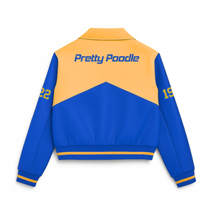 Chaqueta de Cuero PU Sigma Gamma Rho Lista para Enviar, Chaqueta Bomber de Cuero de Alta Calidad, Chaqueta Deportiva Estilo Universitario - Product Image 4