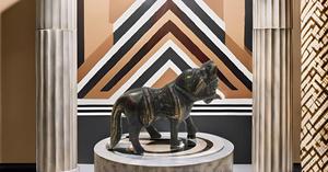 Antique Small Brass Standing Horse Sculpture Creative Tableware Showpiece for Home Decor Vastu Statue Running Horse Desk - Product Image 5