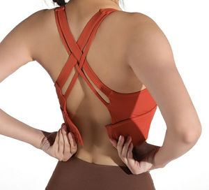 Sujetadores Deportivos de Yoga con Soporte Alto y Espalda Descubierta, Acolchados, Anti-Impactos, para Fitness, Tops Cortos Deportivos 2026 - Product Image 4