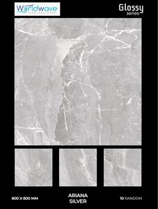 Diseño moderno 80x80cm Azulejos de porcelana de cerámica Revestimiento de paredes de piso de alto tráfico para áreas de alto uso Firebrick Última colección - Product Image 3