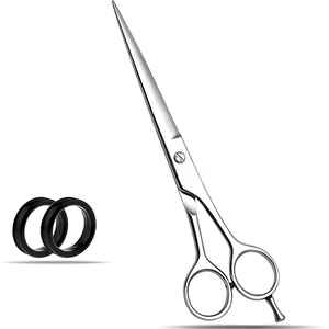 Tijeras de peluquero profesionales de alta calidad de 7 pulgadas al por mayor tijeras de corte de pelo de acero inoxidable con hoja recta - Product Image 1