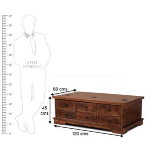 Mesa de centro de madera de color nogal con estantes completos exigentes para el espacio habitable y los muebles de dormitorio para la Oficina - Product Image 3