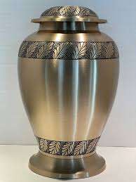 2024 High Quality Metal Brass <b>Keepsake</b> Cremation Urns <b>for</b> Human <b>Ashes</b> Funeral Cremation Urn Wholesaler Manufacturer and Exporter - Product Image 5