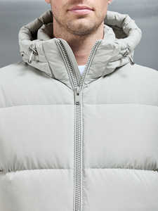 Chaqueta acolchada impermeable con cremallera informal de poliéster grueso y cálido de invierno de alta calidad hecha a medida de fábrica TN para hombre - Product Image 5