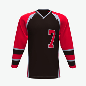 Jersey de Hockey sobre Hielo Profesional Personalizado para Equipo, 100% Poliéster, Impresión por Sublimación de Alta Calidad, Transpirable y de Secado Rápido - Product Image 3