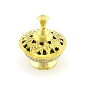 New Arrival Modern Decorative <b>Incense</b> Burner Holder Brass <b>Incense</b> Burner With Lid for Performing Pooja Arti Use in Best Price - Product Image 5