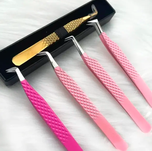 แหนบต่อขนตาปลายเฉียงความแม่นยำสูง พร้อมโลโก้ส่วนตัว แบรนด์ตามสั่ง - Product Image 3