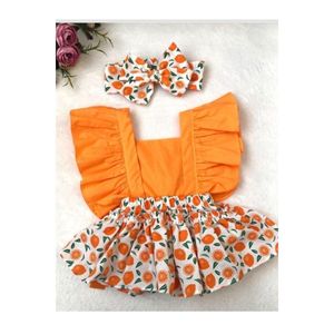 Vestito generale concetto di bambina arancione - Product Image 1