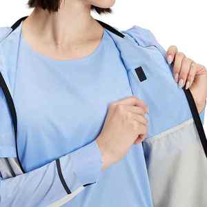Chaqueta cortavientos ligera para mujer, nuevo diseño, transpirable, Oem, a prueba de viento, chaqueta impermeable, chaqueta cortavientos de alta calidad - Product Image 6