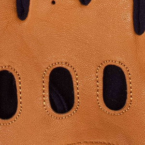 Venta al por mayor de guantes de conductor de moda de cuero de piel de cordero de estilo clásico Protección de manos de seguridad industrial Guantes de invierno cálidos duraderos - Product Image 3