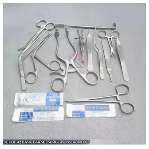 Ensemble d'instruments chirurgicaux ORL en acier inoxydable personnalisé OEM |   Kit d'outils d'examen des oreilles réutilisables de haute qualité pour usage médical - Product Image 5