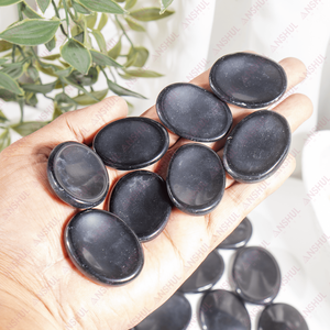 Piedra de Obsidiana Negra Natural de Calidad Premium, Forma Ovalada, Piedra de Alivio para la Ansiedad, Cristal Pulido, Piedra para el Pulgar, para Decoración y Meditación - Product Image 3