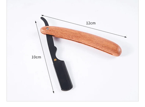 MORGANS INDUSTRIES Stainless Steel Handle Straight Razor Stainless Steel <b>Blade</b> Single <b>Blade</b> Manual Shaving Tool for Men <b>Barber</b> - Product Image 3