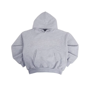 OEM sudaderas con capucha en blanco logotipo personalizado artesanía doble capa peso pesado 100% algodón unisex streetwear recortada boxy fit Sudadera con capucha - Product Image 4