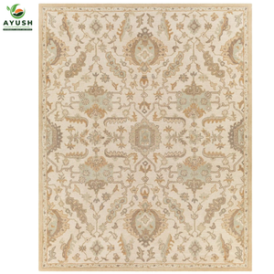 Tapis en laine minimalistes, tapis en laine tissés à la main pour salon, chambre et maisons modernes - Product Image 5