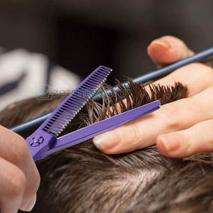 Men Women Single Thinning <b>Scissors</b> 30-40 Teeth <b>Hair</b> <b>Cutting</b> Styling Tool High Precision Single Thinning <b>Scissors</b> - Product Image 5