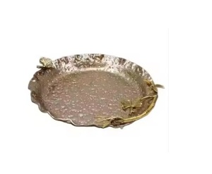 Plateau à chocolat en acier fini doré Plateau à chocolat fait main de qualité supérieure Plateau à chocolat de luxe de forme ovale - Product Image 3