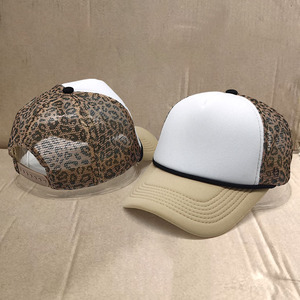 6 Panel Blank Two Tone Adjustable Sports Flat Peaked Baseball Snap-back Cap Mesh Trucker Caps Cotton Gorras Sport Trucker <b>Hat</b> - Product Image 6