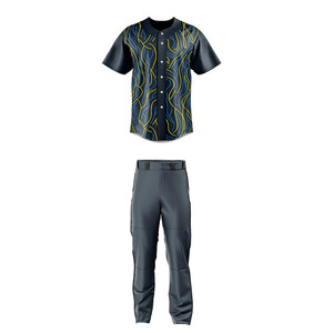 Haute qualité personnalisé Baseball Jersey chemises boutonnées Cheer Team Baseball uniformes Baseball porte - Product Image 2