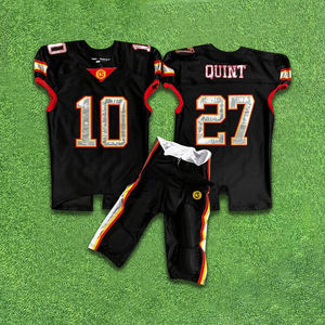 Uniforme de Fútbol Americano Infantil Personalizado, Impresión por Sublimación, Manga Corta, Transpirable, Opciones de Tallas Grandes - Fabricante Pakistán - Product Image 1