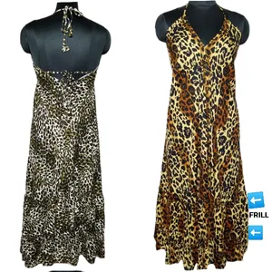 SK NOOR AND SONS PRESENTS Rayon tiger print long dress fashionable and party wear tiger print long dress