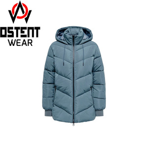 Wholesale Custom Made High Quality Nylon <b>Bubble</b> Jacket Men Women Winter Puffer Stand Collar Shiny Removable Hooded Canvas Fabric - Product Image 2