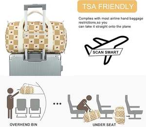 Diseño de logotipo personalizado al por mayor bolsa de lona de viaje impermeable gimnasio deportes Fitness bolsa de lona con - Product Image 4