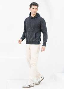 Sudaderas con capucha de peso pesado para hombre de alta calidad con lavado ácido 100% algodón en blanco Fabricación de logotipo personalizado hecho en Pakistán - Product Image 2
