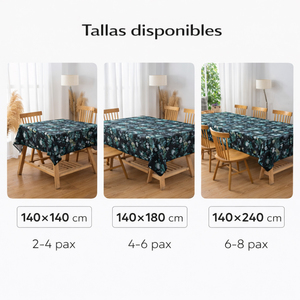 Tovaglia Rettangolare Classica Floreale in Poliestere 100% Idrorepellente, Lavabile e Riutilizzabile per Casa, Cucina e Sala da Pranzo - Product Image 2