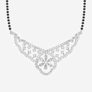 Mangalsutra en or 14 carats pour femmes avec diamant cultivé en laboratoire, bijoux culturels de collection - Product Image 4