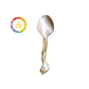 Authentic Natural Shell Spoon Handcrafted Utensil for Restaurant Home Decor or Caviar Service - Product Image 6
