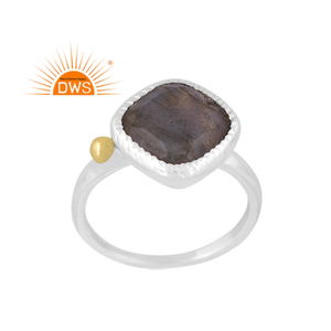 Best Quality Fine Sterling Silver Natural <b>Labradorite</b> Gemstone Statement <b>Ring</b> Custom Jewelry Manufacturer - Product Image 1