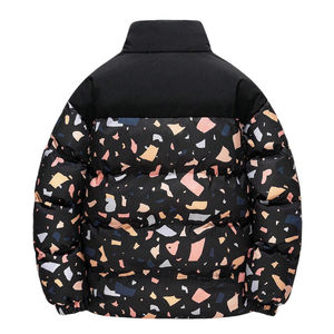 Chaqueta de Invierno Acolchada Ligera y Cortavientos para Hombre, Unisex, con Cuello Alto, Aislamiento Moderado, Rellena de Algodón y Lona - Product Image 2