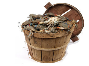Wholesale Blue Lotus Hot <b>Wooden</b> Crab Bushel <b>Basket</b> Cheap Price for USA Market Seafood <b>Storage</b> Holding Container Ms.Cherish - Product Image 4